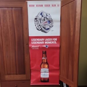 Budweiser Patriots World Champions Banner